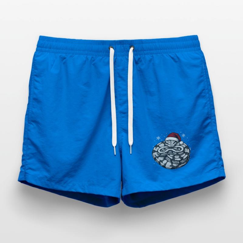 Serpent roi python roi de Noël Python boule Short de bain