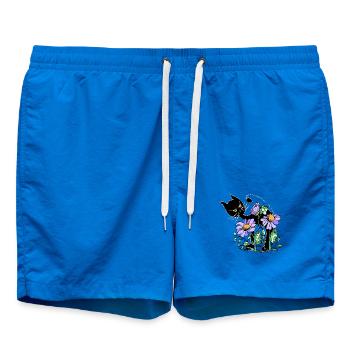 cat - Swim Trunks - cobalt blue - Front - AI Model Male 185 light (185cm)