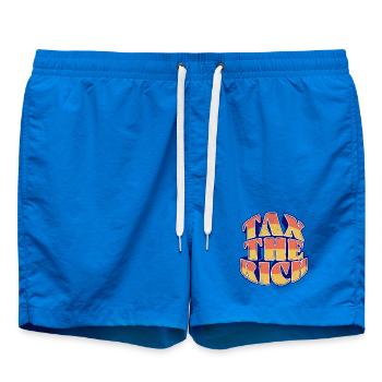 Tax The Rich - Swim Trunks - cobalt blue - Front