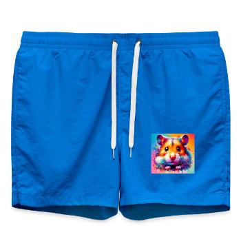 hamster - Short de bain - cobalt blue - Devant - AI Model Male 185 light (185cm)