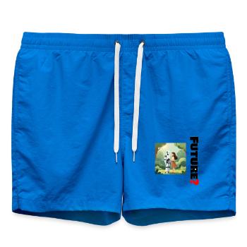 Future Friend in the Forest - Swim Trunks - cobalt blue - Front