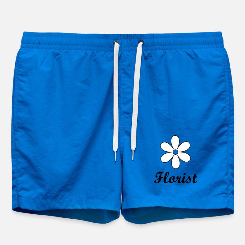 Artisan fleuriste logo floral épuré - Short de bain - cobalt blue