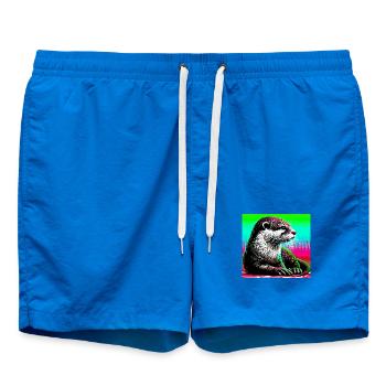 loutre - Short de bain - cobalt blue - Devant - AI Model Male 185 light (185cm)