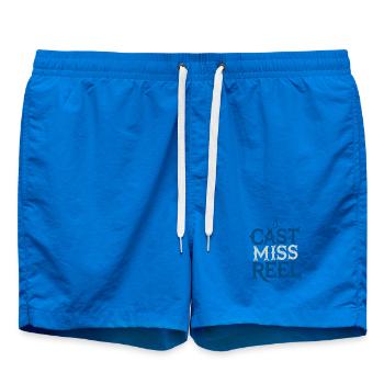 Wurf: Miss Reel Angelhaken Typografie - Badeshorts - Cobalt blue - Vorne