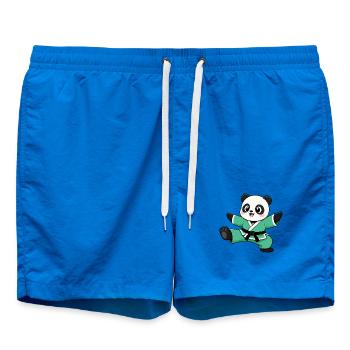 Panda Karate Kick Arts martiaux Arts martiaux - Short de bain - cobalt blue - Devant - AI Model Male 185 light (185cm)