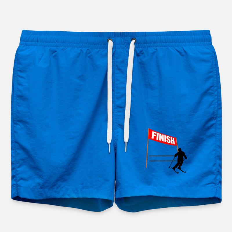 Ski Finish Custom - Swim Trunks - cobalt blue