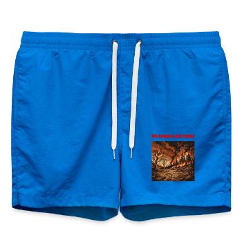 Ein Sommer wie früher – Klimawandel T-Shirt - Badeshorts - Cobalt blue - Vorne - AI Model Male 185 light (185cm)