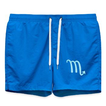 Symbole du signe du signe du Scorpion Bleu pastel - Short de bain - cobalt blue - Devant - AI Model Male 185 light (185cm)