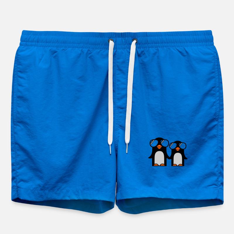 funky penguins - Short de bain - cobalt blue