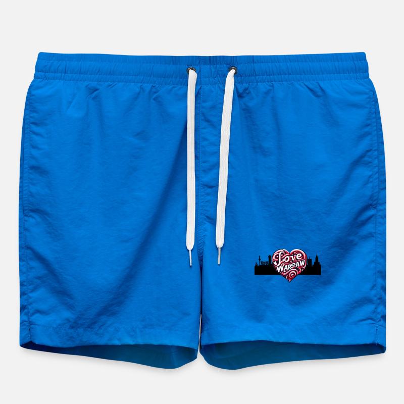 Varsovie, j’adore Varsovie - Short de bain - cobalt blue