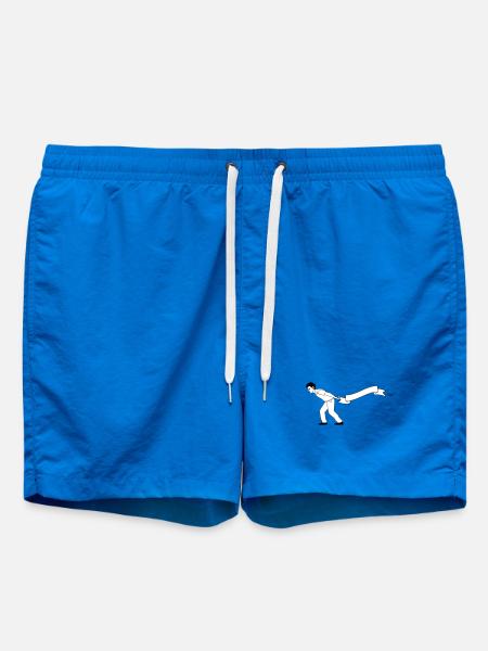 man pulls Banner | Banner bearer - Swim Trunks - cobalt blue