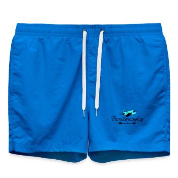 Familienausflug - Badeshorts - Cobalt blue - Vorne - AI Model Male 185 light (185cm)