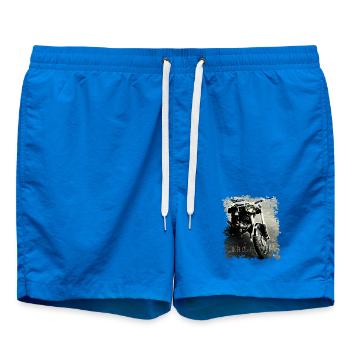 MZ RT 125 Zschopau - Badeshorts - Cobalt blue - Vorne - AI Model Male 185 light (185cm)