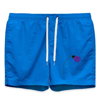 Fleur de violette à surface abstraite - Short de bain - cobalt blue - Devant