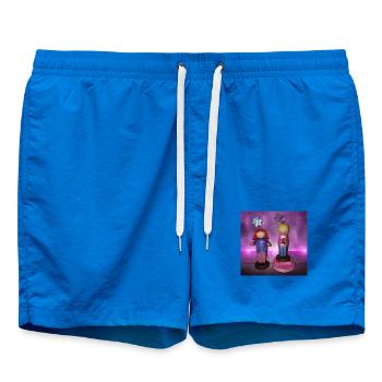 Glitzernde Fantasiefiguren Duo - Badeshorts - Cobalt blue - Vorne - AI Model Male 185 light (185cm)
