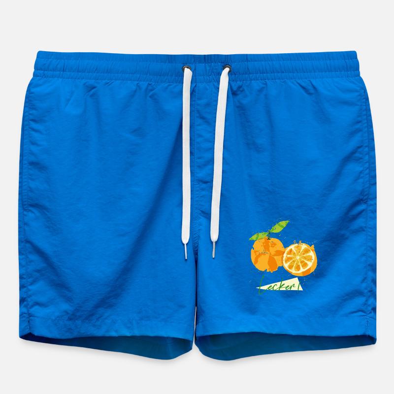 Orange Fruit - Swim Trunks - cobalt blue