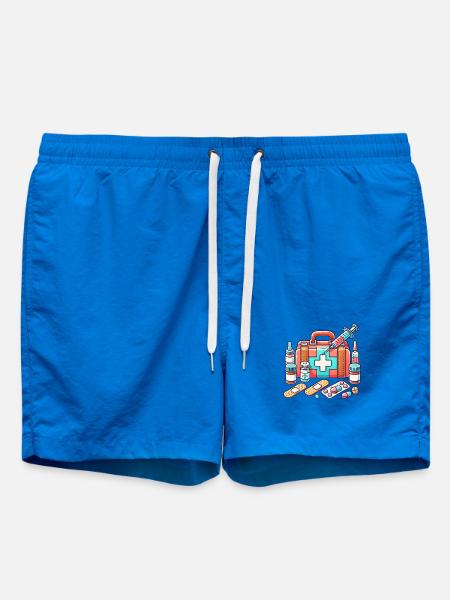 detailreicher Apothekenkoffe,Symbol für Sicherheit - Badeshorts - Cobalt blue