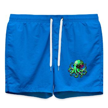 Pieuvre - Short de bain - cobalt blue - Devant - AI Model Male 185 light (185cm)
