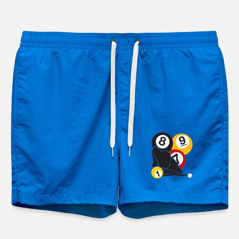 Billiards Focus - Swim Trunks - cobalt blue