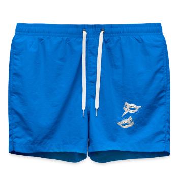 Masques élégants en argent de style ornemental - Short de bain - cobalt blue - Devant - AI Model Male 185 light (185cm)