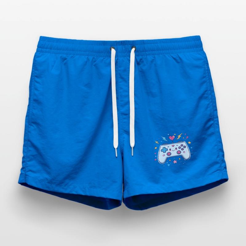 Herzcontroller Doodle Pixel Pop Badeshorts