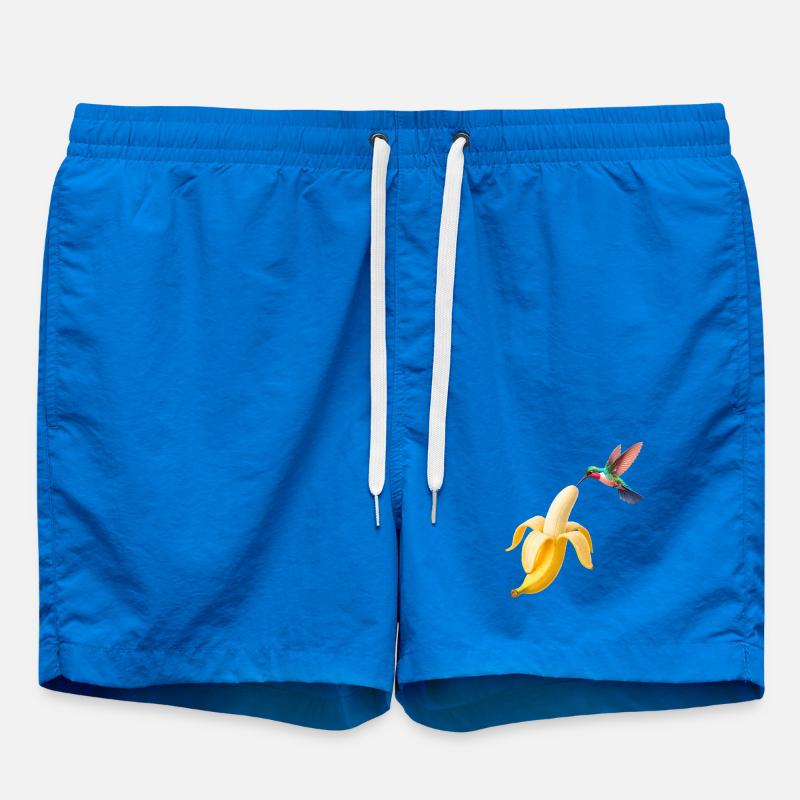 Colibri rencontre banane dorée - Short de bain - cobalt blue