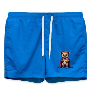 Hyena Beer King - Swim Trunks - cobalt blue - Front