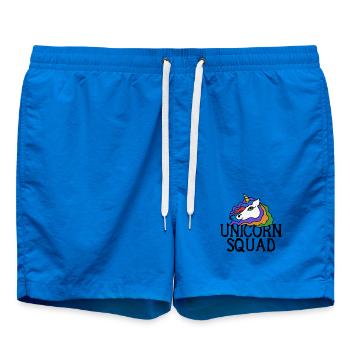 Portrait de la Licorne Arc-en-ciel - Short de bain - cobalt blue - Devant - AI Model Male 185 light (185cm)
