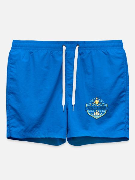 Ruhe Ist Stärke Meditationslogo - Badeshorts - Cobalt blue