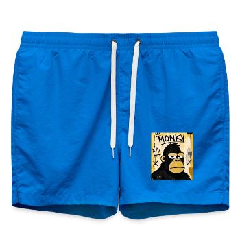 Monky Graffiti Ape - Badeshorts - Cobalt blue - Vorne