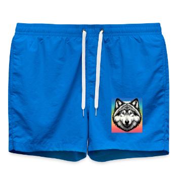 Wolf - Swim Trunks - cobalt blue - Front