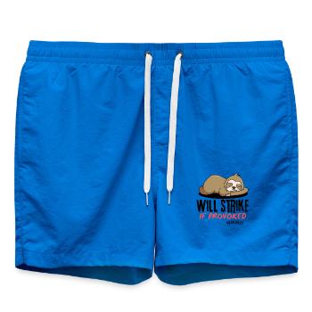 Schläfriger Faultier, wenn er provoziert wird - Badeshorts - Cobalt blue - Vorne - AI Model Male 185 light (185cm)