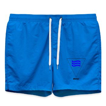 Wasser Element Symbol Alchemie Wicca - Badeshorts - Cobalt blue - Vorne - AI Model Male 185 light (185cm)