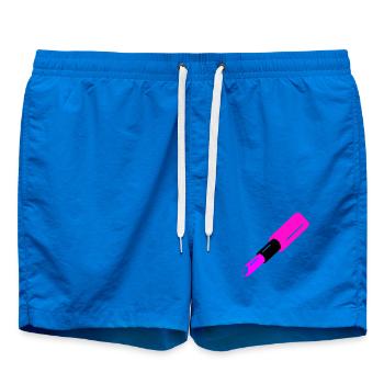 Lippenstift Design - Badeshorts - Cobalt blue - Vorne - AI Model Male 185 light (185cm)
