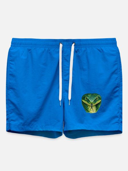 Smaragdgrüner Schlangenkopf - Badeshorts - Cobalt blue