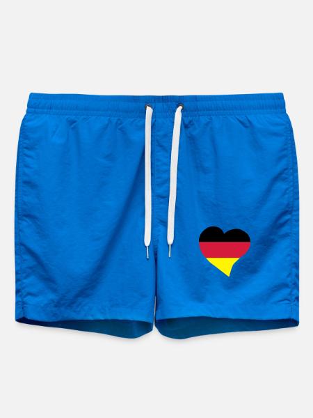 Deutsch Herz - Badeshorts - Cobalt blue