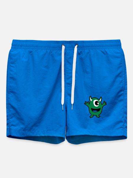green monster - Swim Trunks - cobalt blue