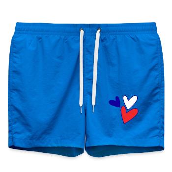 NOËL. ANNEE. ANNIVERSAIRE. RETRAITE. PAPA. MAMAM. - Short de bain - cobalt blue - Devant - AI Model Male 185 light (185cm)