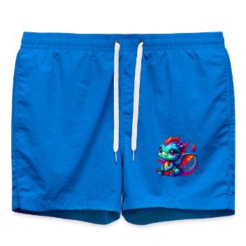 Dragon - Swim Trunks - cobalt blue - Front - AI Model Male 185 light (185cm)