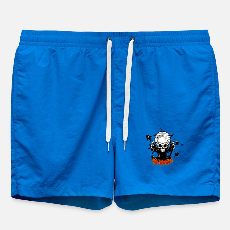 Skull with sharp teeth - Swim Trunks - cobalt blue