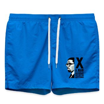 Malcolm X - Ein Mann, der für nichts steht, wird fallen - Badeshorts - Cobalt blue - Vorne