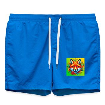 Renard - Short de bain - cobalt blue - Devant - AI Model Male 185 light (185cm)