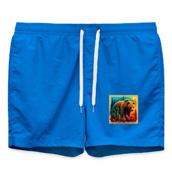 ours - Short de bain - cobalt blue - Devant - AI Model Male 185 light (185cm)