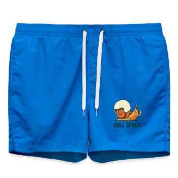 Escargot à pleine vitesse - Short de bain - cobalt blue - Devant - AI Model Male 185 light (185cm)