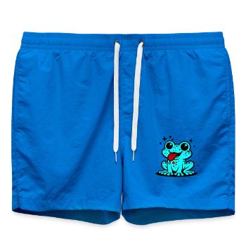Grenouille Comique Crapaud - Short de bain - cobalt blue - Devant - AI Model Male 185 light (185cm)