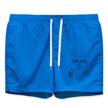 Dose als Motiv für Sprüche und Bierfans - Badeshorts - Cobalt blue - Vorne - AI Model Male 185 light (185cm)