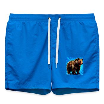 ours - Short de bain - cobalt blue - Devant - AI Model Male 185 light (185cm)