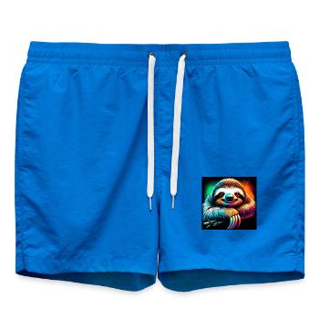 paresse - Short de bain - cobalt blue - Devant - AI Model Male 185 light (185cm)