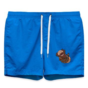 Barrel – Cartoon Thumb Character - Swim Trunks - cobalt blue - Front - AI Model Male 185 light (185cm)
