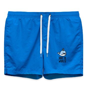 Shave the whales! - Badeshorts - Cobalt blue - Vorne - AI Model Male 185 light (185cm)